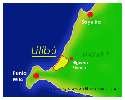 Litibu Nayarit Map